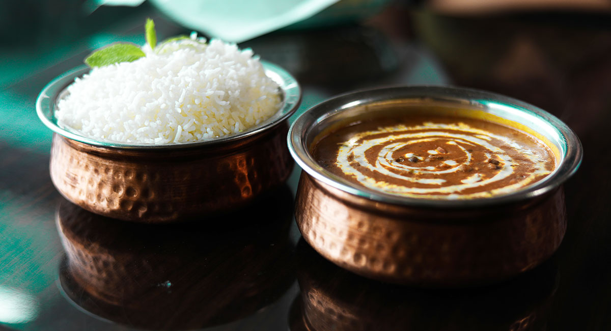 Roti and Curry Culver City - Dal Makhani and White Rice