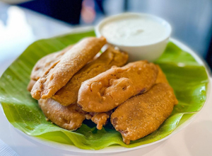 Roti and Curry Redondo Beach - Andhra Mirchi Bajji