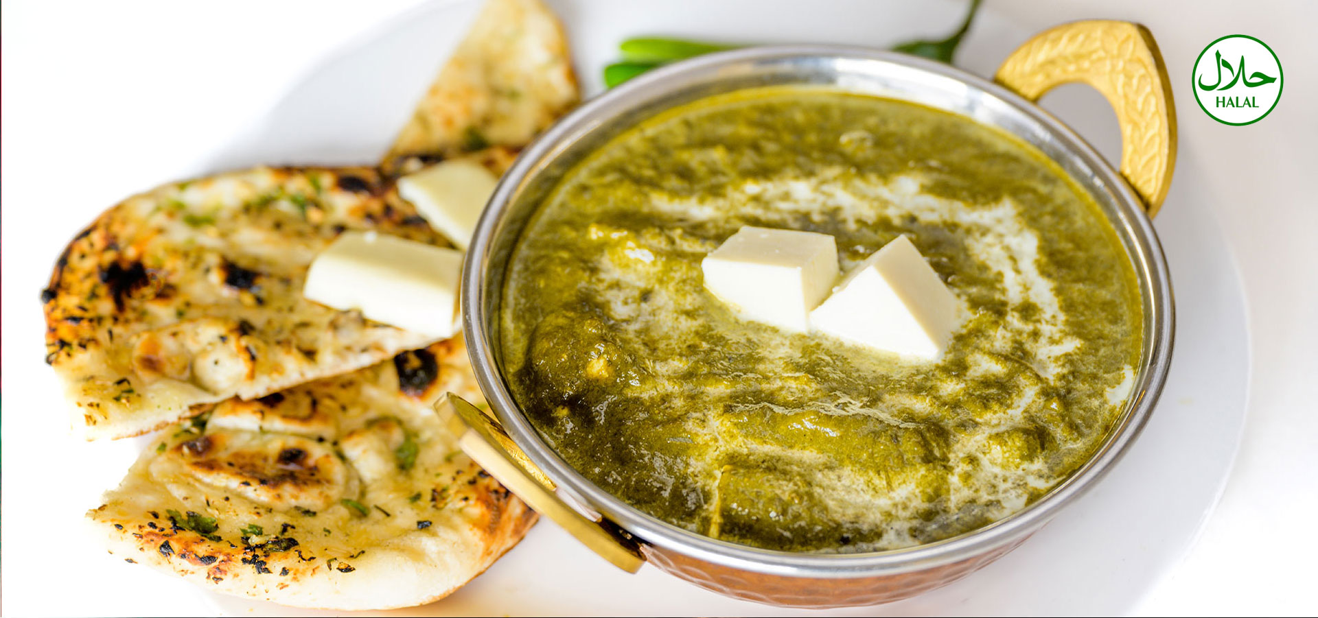 Roti and Curry Culver City - Palak Paneer with Butter Naan